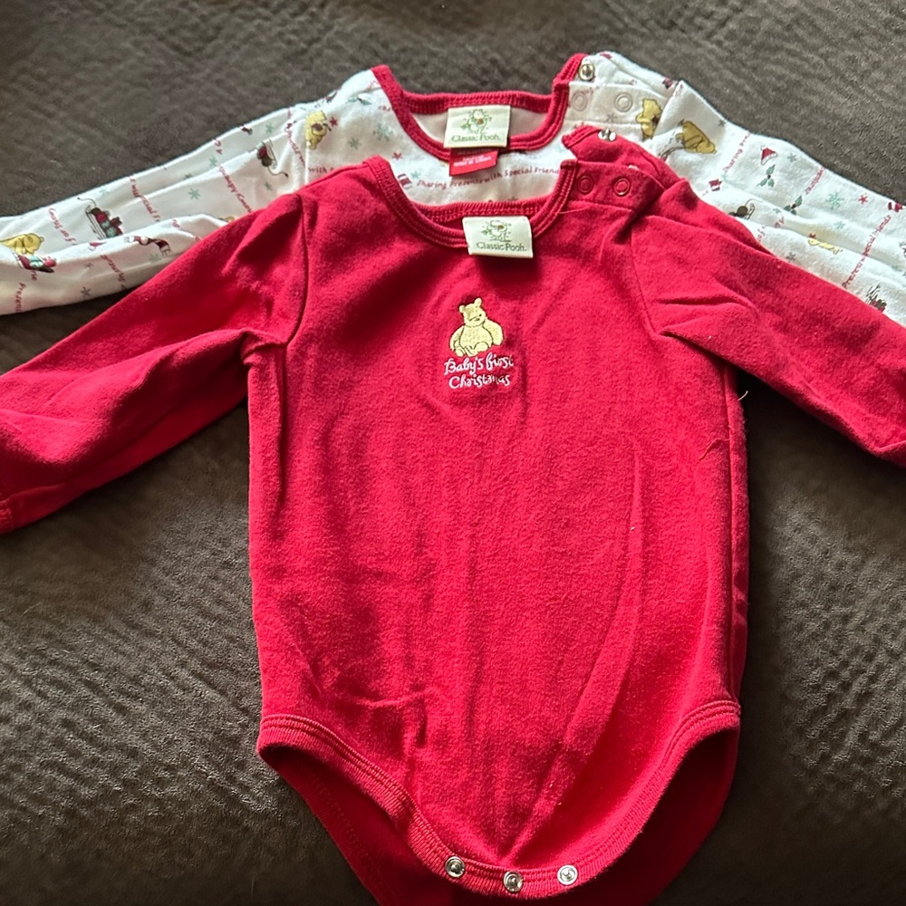 Festive Red Baby Bodysuit